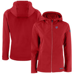MLB Washington Nationals Cutter & Buck Women's Evoke Eco Softshell Recycled Full-Zip Jacket