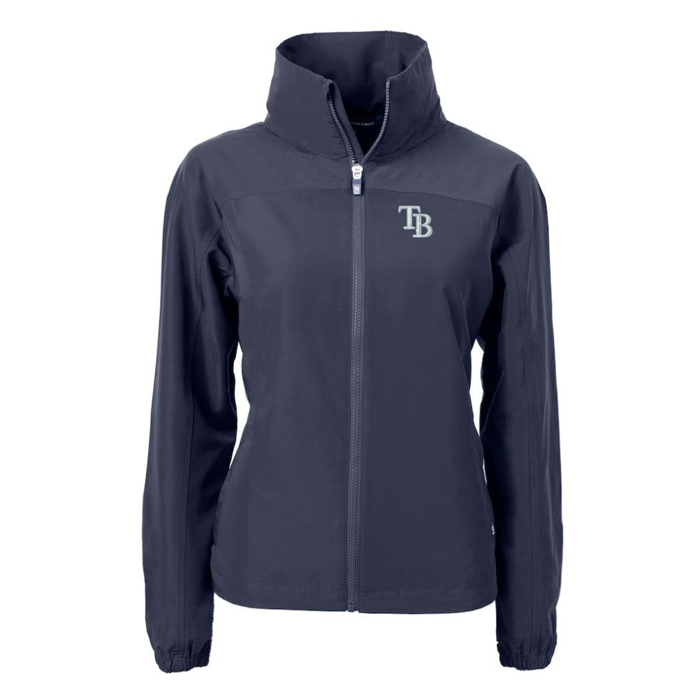 MLB Tampa Bay Rays Cutter & Buck Women's Charter Eco Recycled Full-Zip Jacket
