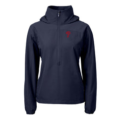 MLB Philadelphia Phillies Cutter & Buck Women's Charter Eco Recycled Half-Zip Anorak Jacket