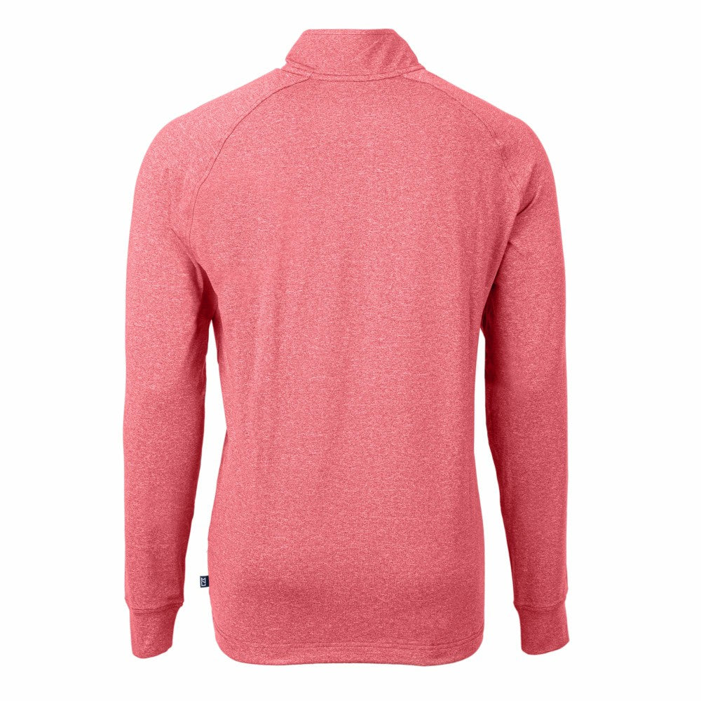 MLB Cincinnati Reds Cutter & Buck Big & Tall Adapt Eco Knit Stretch Recycled Quarter-Zip Pullover Top