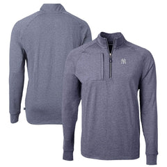 MLB New York Yankees Cutter & Buck Big & Tall Adapt Eco Knit Stretch Recycled Quarter-Zip Pullover Top