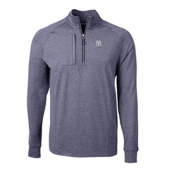 MLB New York Yankees Cutter & Buck Big & Tall Adapt Eco Knit Stretch Recycled Quarter-Zip Pullover Top