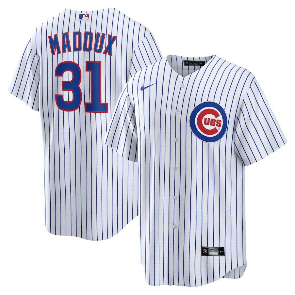 MLB Greg Maddux Chicago Cubs Nike Home Retired Player Replica Jersey