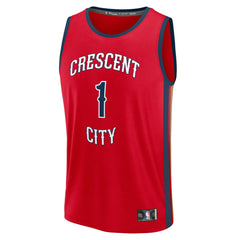 NBA Zion Williamson New Orleans Pelicans Fast Break Replica Jersey