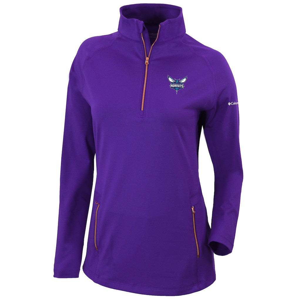 NBA Charlotte Hornets Women's Omni-Wick Outward Nine Quarter-Zip Pullover Top