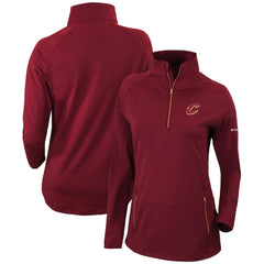 NBA Cleveland Cavaliers Women's Omni-Wick Outward Nine Quarter-Zip Pullover Top sale
