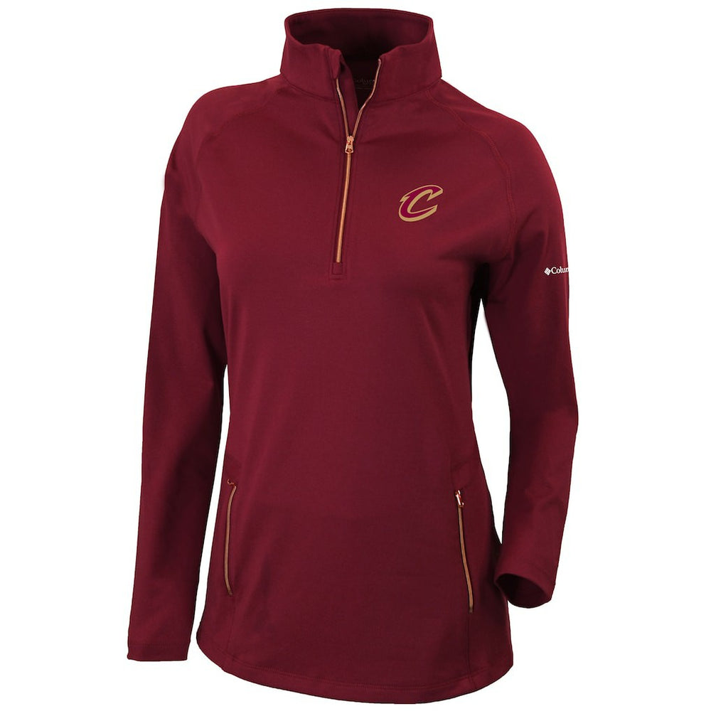 NBA Cleveland Cavaliers Women's Omni-Wick Outward Nine Quarter-Zip Pullover Top sale