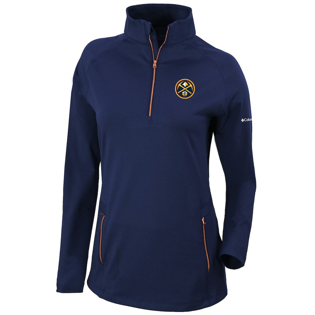NBA Denver Nuggets Women's Omni-Wick Outward Nine Quarter-Zip Pullover Top sale