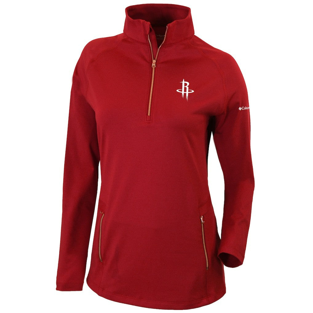 NBA Houston Rockets Women's Omni-Wick Outward Nine Quarter-Zip Pullover Top sale