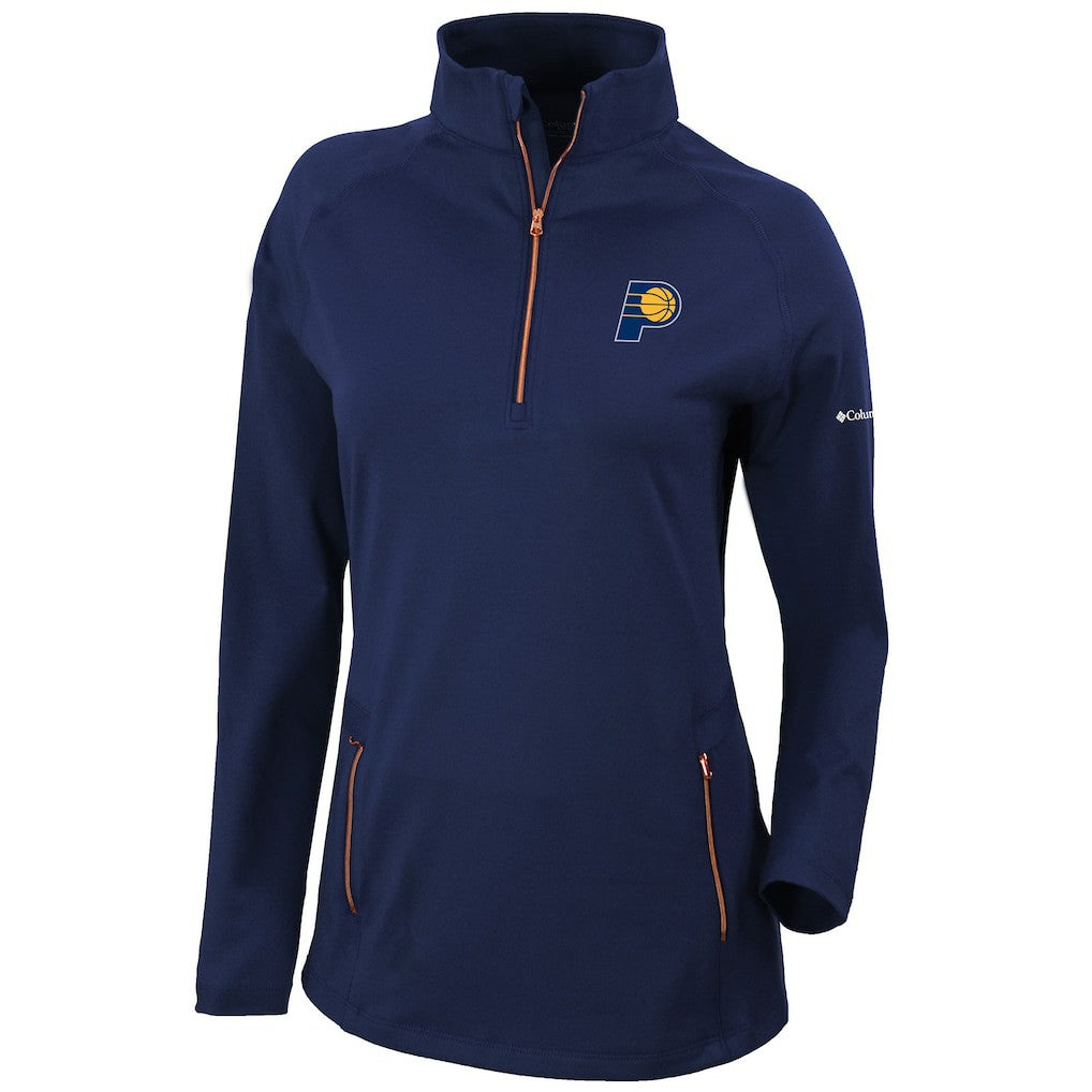 NBA Indiana Pacers Women's Omni-Wick Outward Nine Quarter-Zip Pullover Top