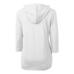 Cutter & Buck Women's Helmet Logo DryTec Virtue Eco Pique Recycled Half-Zip Pullover Hoodie - Washington Commanders