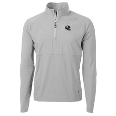 Cutter & Buck Helmet Adapt Eco Knit Hybrid Recycled Quarter-Zip Pullover Top - Pittsburgh Steelers