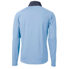 Cutter & Buck Helmet Adapt Eco Knit Hybrid Recycled Quarter-Zip Pullover Top - Los Angeles Chargers