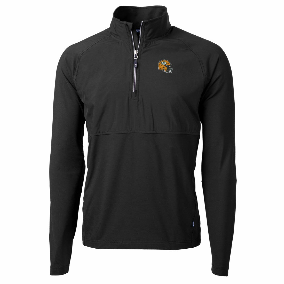 Cutter & Buck Helmet Adapt Eco Knit Hybrid Recycled Quarter-Zip Pullover Top - Green Bay Packers