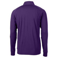 Cutter & Buck Helmet Adapt Eco Knit Stretch Recycled Quarter-Zip Pullover Top - Minnesota Vikings