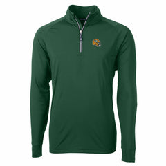 Cutter & Buck Helmet Adapt Eco Knit Stretch Recycled Quarter-Zip Pullover Top - Green Bay Packers