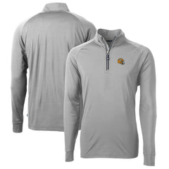 Cutter & Buck Helmet Adapt Eco Knit Stretch Recycled Quarter-Zip Pullover Top - Green Bay Packers