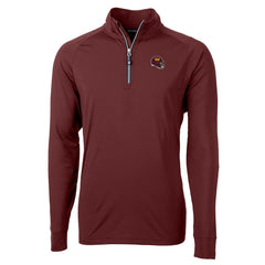 Cutter & Buck Helmet Adapt Eco Knit Stretch Recycled Quarter-Zip Pullover Top - Washington Commanders