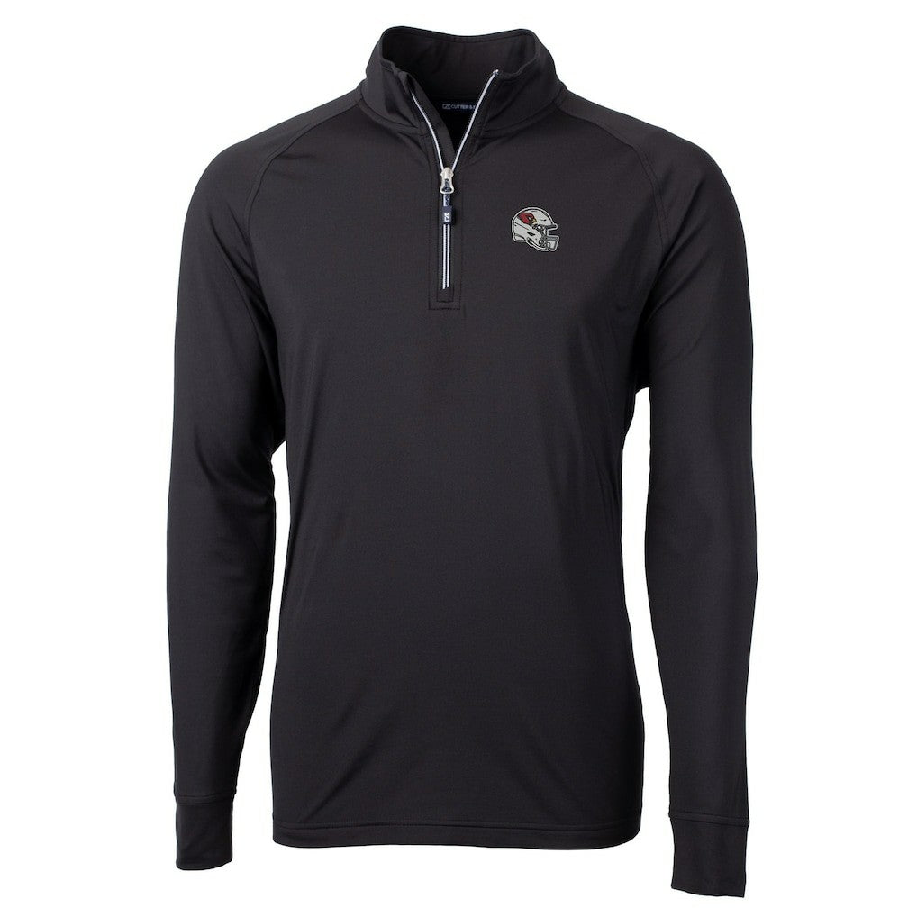 Cutter & Buck Helmet Adapt Eco Knit Stretch Recycled Quarter-Zip Pullover Top - Arizona Cardinals