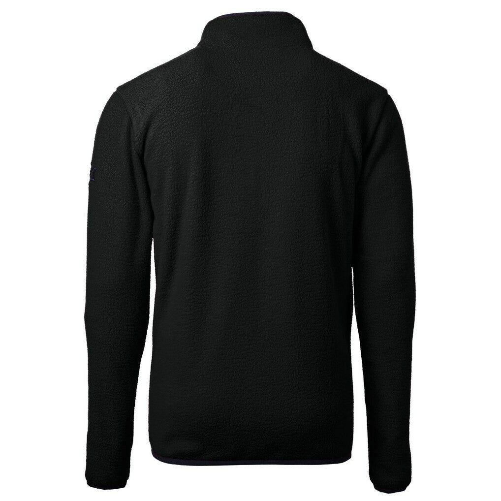 Cutter & Buck Helmet Cascade Eco Sherpa Fleece Quarter-Zip Pullover Jacket - Minnesota Vikings