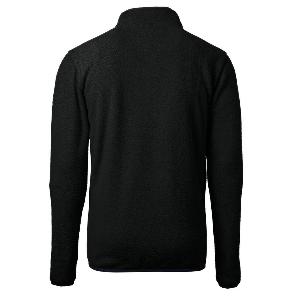 Cutter & Buck Helmet Cascade Eco Sherpa Fleece Quarter-Zip Pullover Jacket - Minnesota Vikings