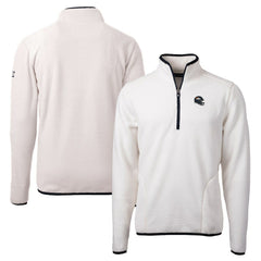 Cutter & Buck Helmet Cascade Eco Sherpa Fleece Quarter-Zip Pullover Jacket - Denver Broncos