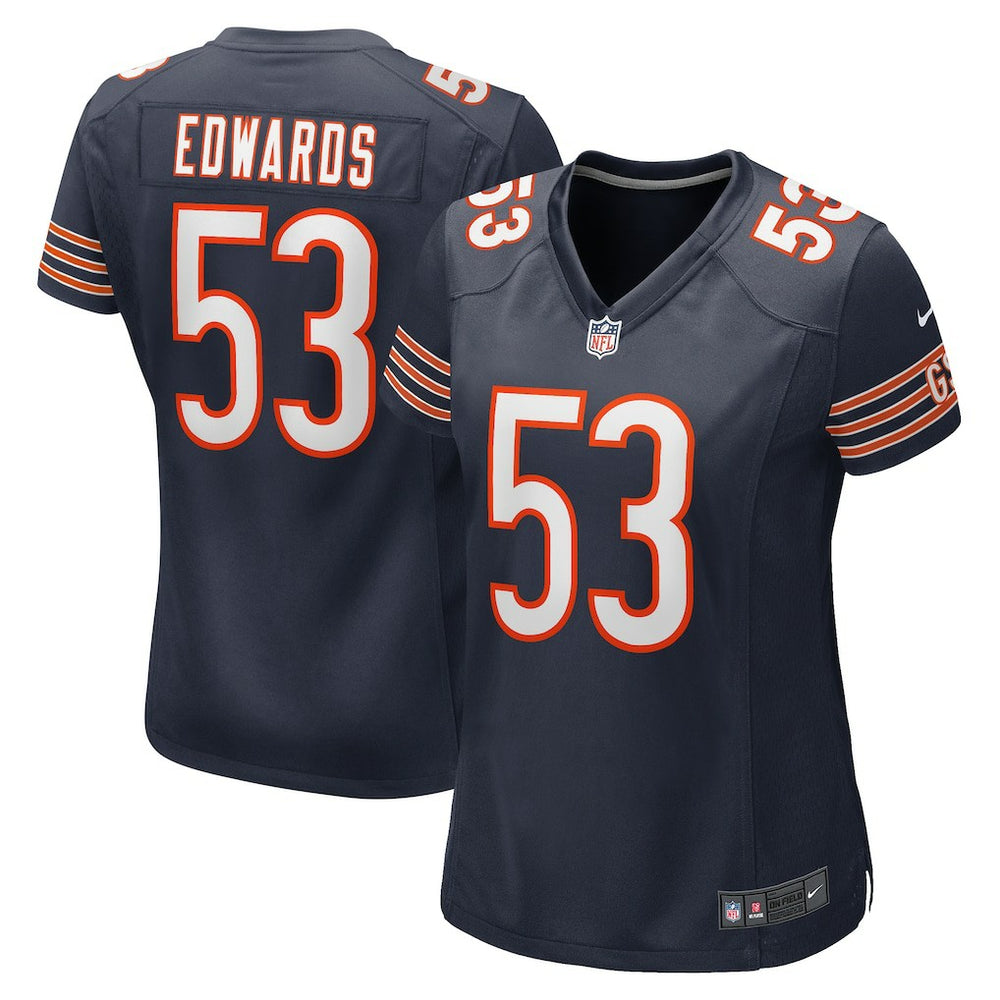 TJ Edwards  Women's Game Player Jersey - Chicago Bears