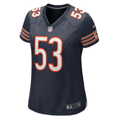 TJ Edwards  Women's Game Player Jersey - Chicago Bears