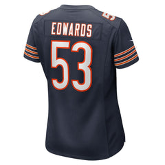 TJ Edwards  Women's Game Player Jersey - Chicago Bears