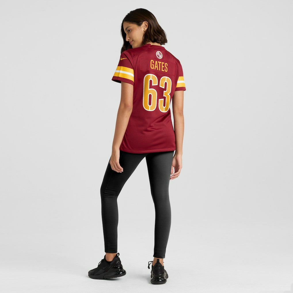 Nick Gates  Women's Game Player Jersey - Washington Commanders