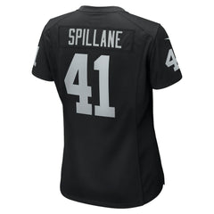 Robert Spillane  Women's Game Player Jersey - Las Vegas Raiders