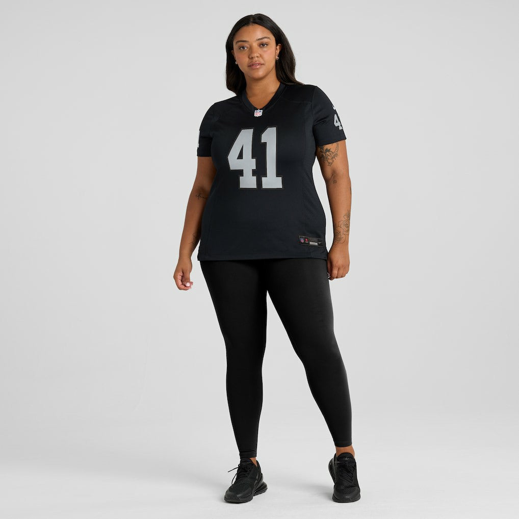 Robert Spillane  Women's Game Player Jersey - Las Vegas Raiders