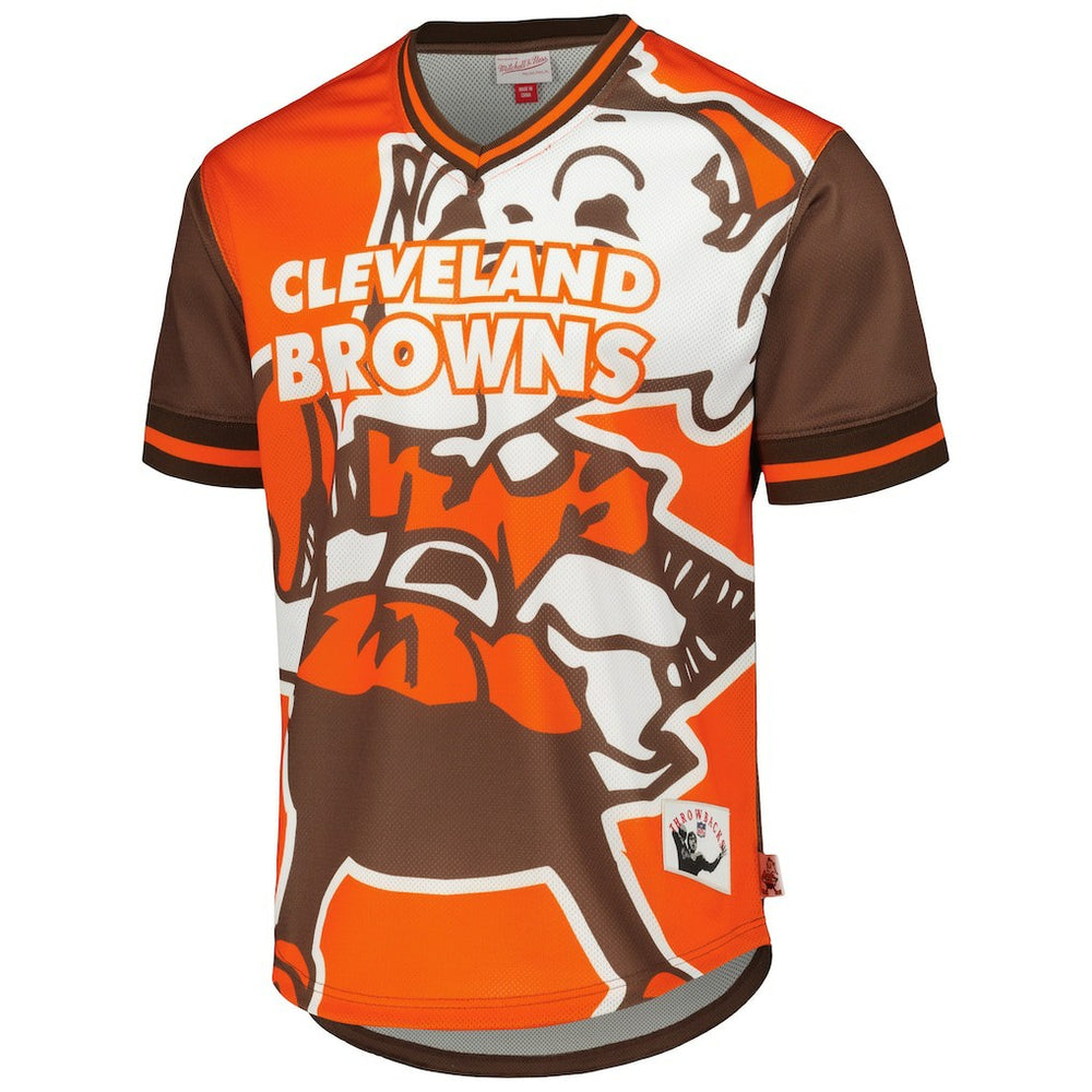 Jumbotron 3.0 Mesh V-Neck T-Shirt - Cleveland Browns