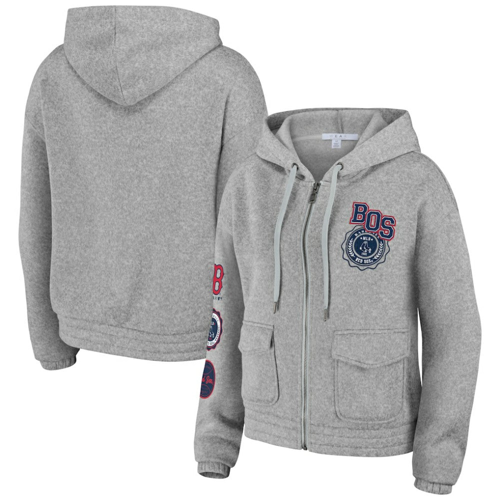 MLB Boston Red Sox WEAR by Erin Andrews Women's Full-Zip Hoodie