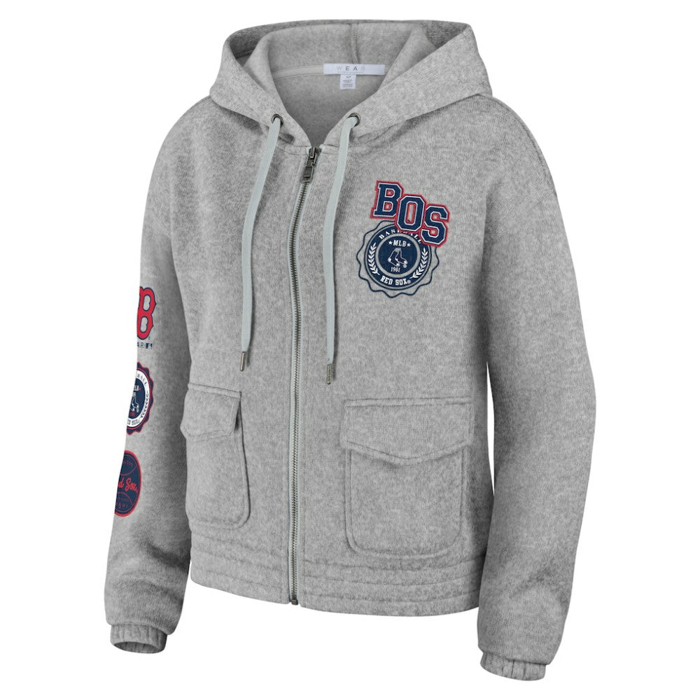 MLB Boston Red Sox WEAR by Erin Andrews Women's Full-Zip Hoodie