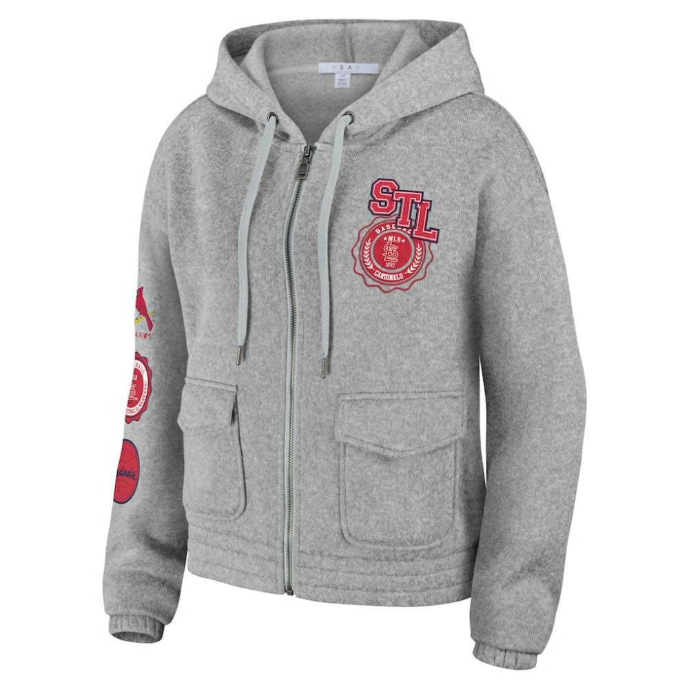 MLB St. Louis Cardinals WEAR by Erin Andrews Women's Full-Zip Hoodie