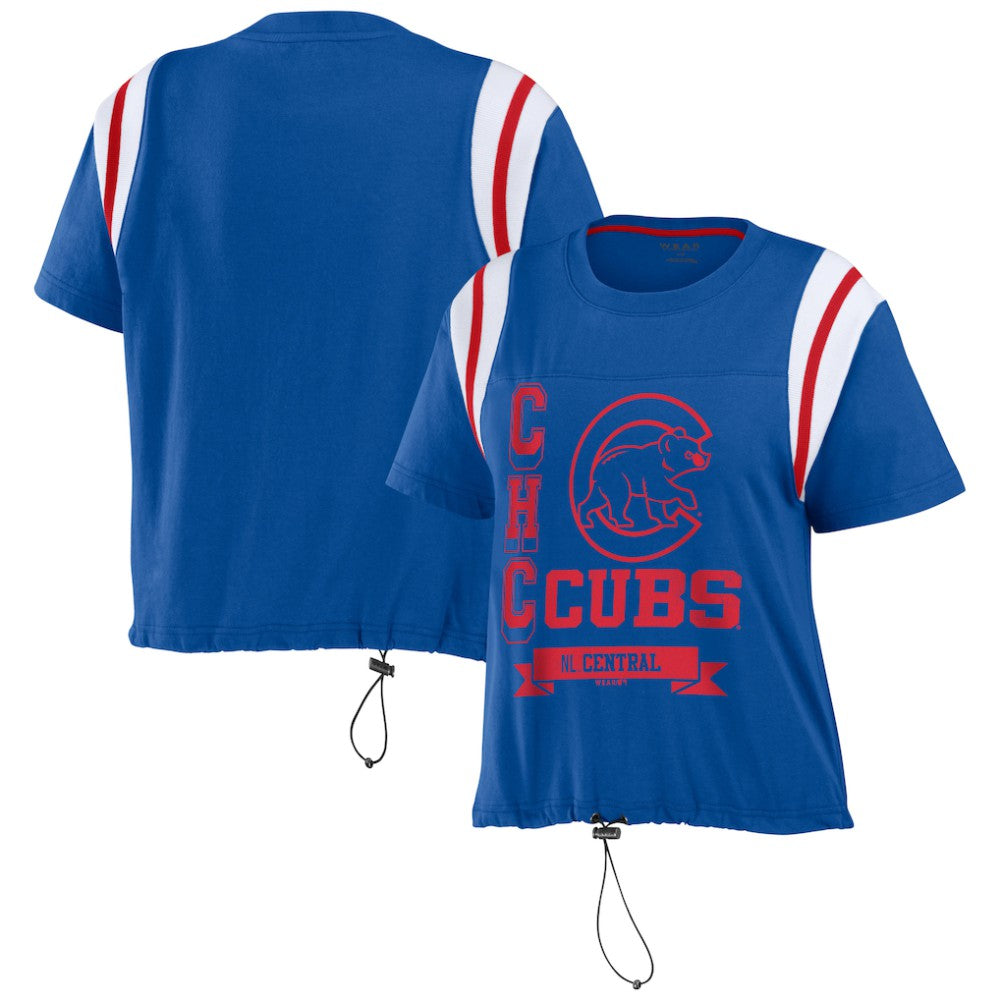 MLB Chicago Cubs WEAR by Erin Andrews Women's Cinched Colorblock T-Shirt