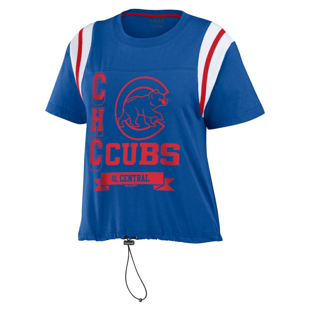 MLB Chicago Cubs WEAR by Erin Andrews Women's Cinched Colorblock T-Shirt