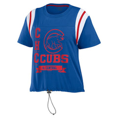 MLB Chicago Cubs WEAR by Erin Andrews Women's Cinched Colorblock T-Shirt