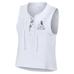 MLB Chicago White Sox WEAR by Erin Andrews Women's Lace-Up Tank Top
