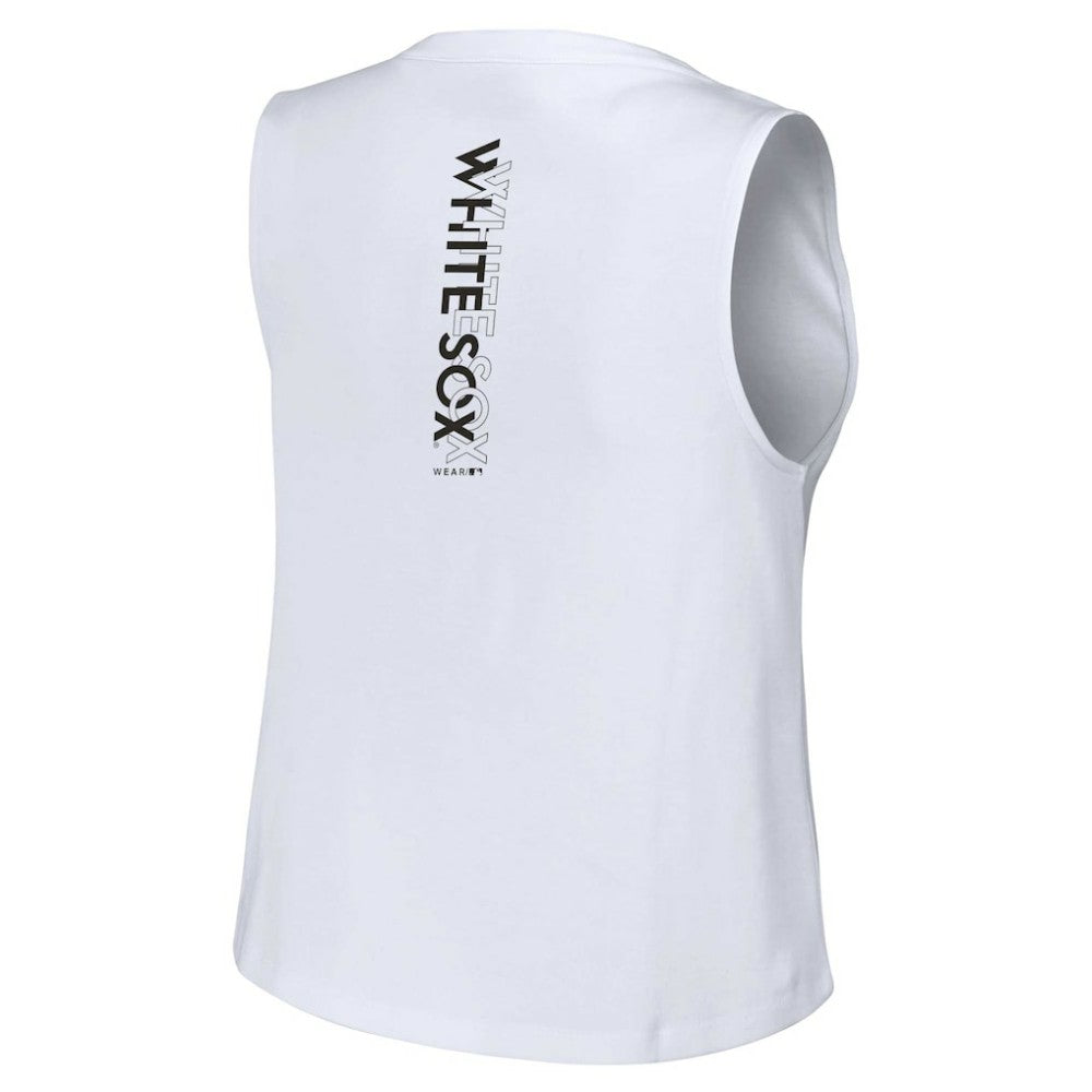 MLB Chicago White Sox WEAR by Erin Andrews Women's Lace-Up Tank Top