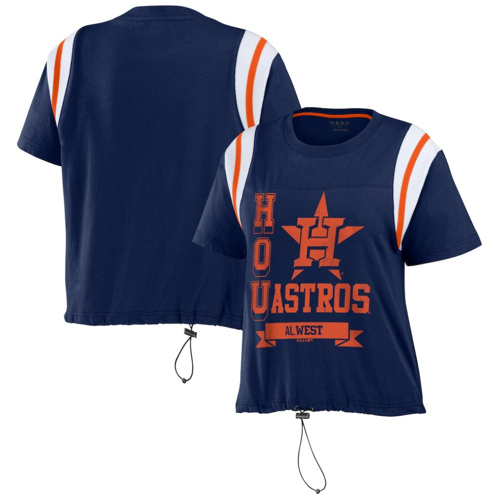 MLB Houston Astros WEAR by Erin Andrews Women's Cinched Colorblock T-Shirt