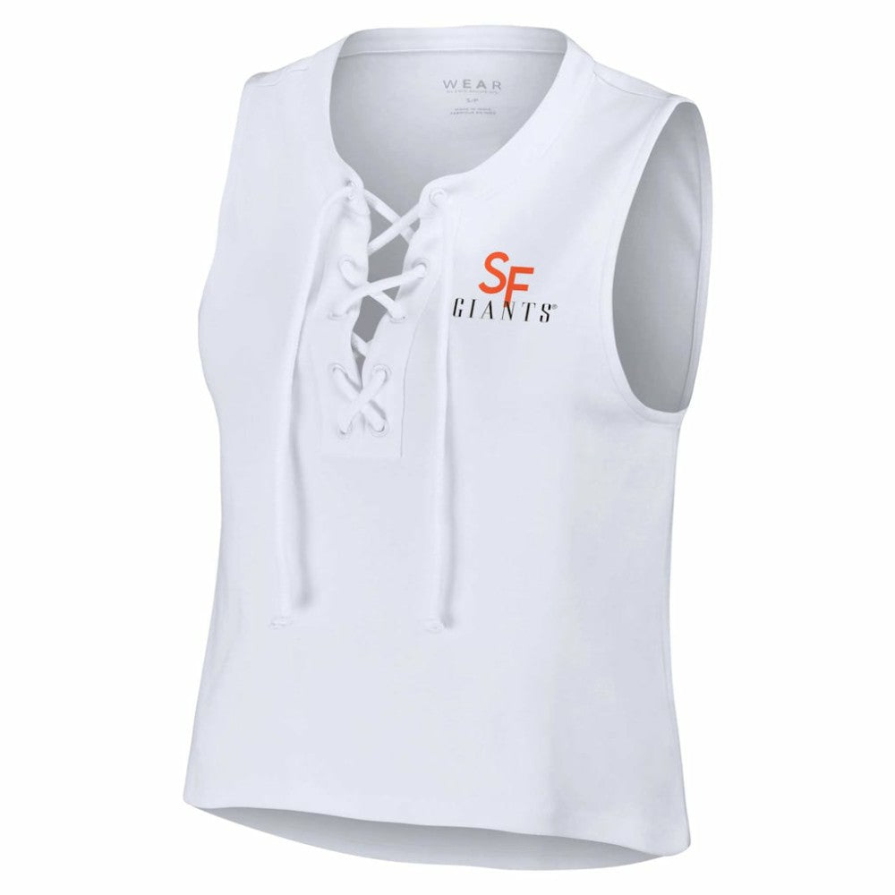 MLB San Francisco Giants WEAR by Erin Andrews Women's Lace-Up Tank Top