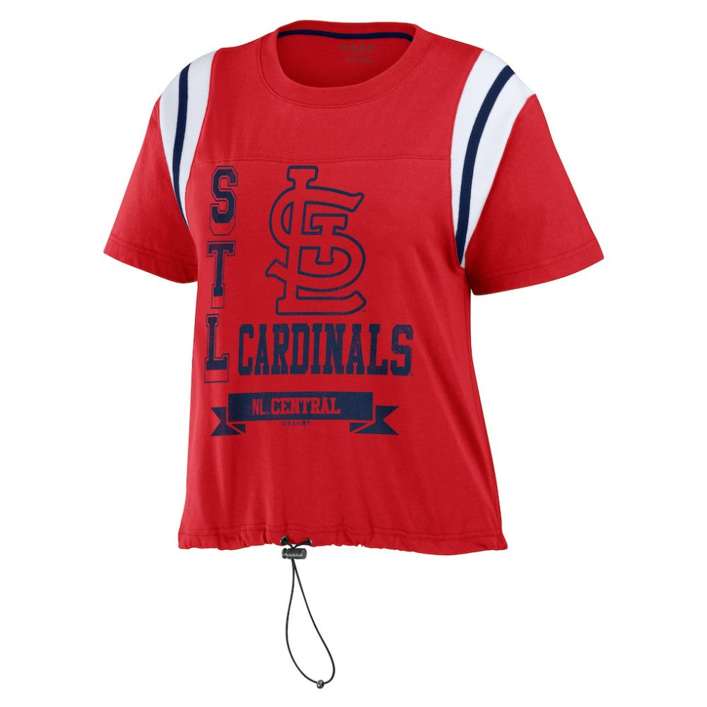 MLB St. Louis Cardinals WEAR by Erin Andrews Women's Cinched Colorblock T-Shirt