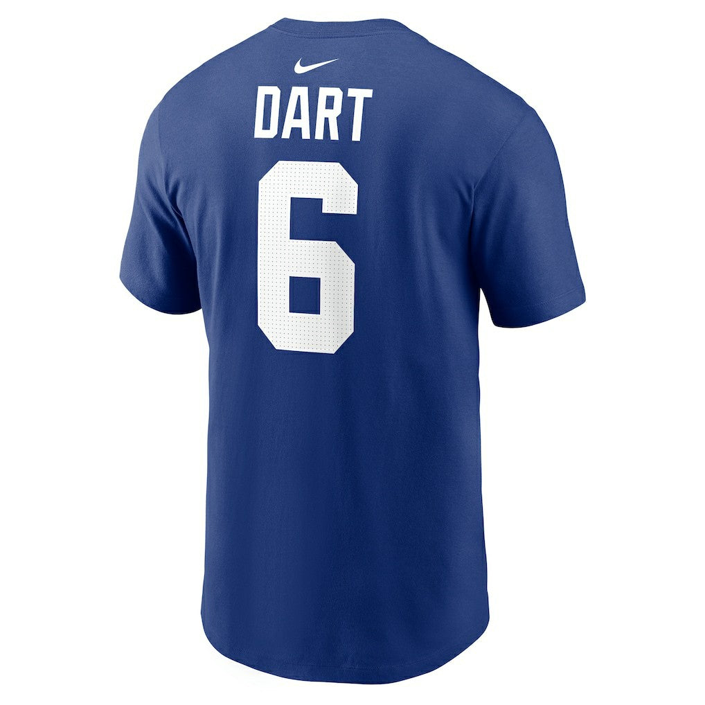 Jaxson Dart  Name & Number T-Shirt - New York Giants