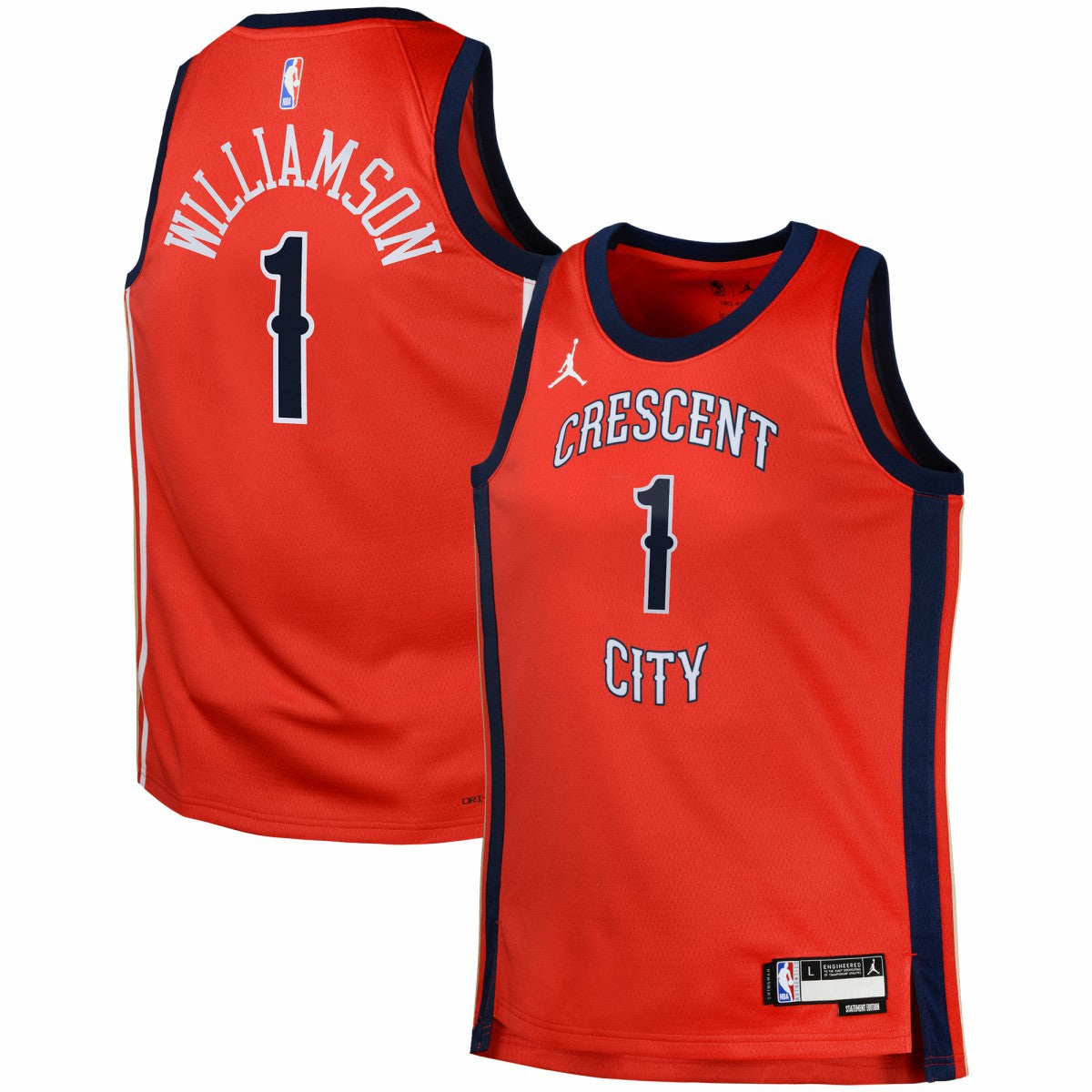 NBA Zion Williamson New Orleans Pelicans Jordan Brand Swingman Jersey Statement