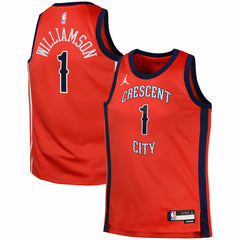 NBA Zion Williamson New Orleans Pelicans Jordan Brand Swingman Jersey Statement