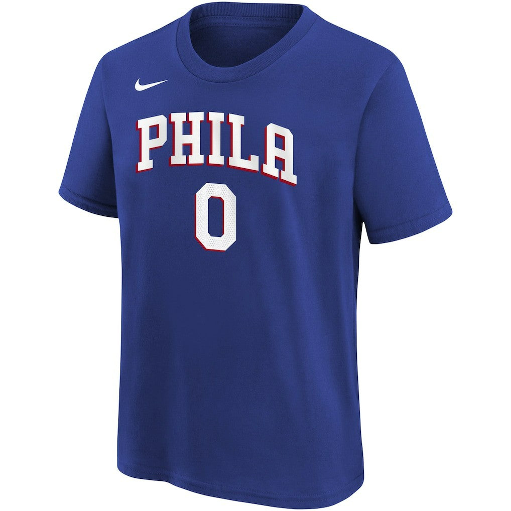 NBA Tyrese Maxey Philadelphia 76ers Youth Icon Name & Number T-Shirt