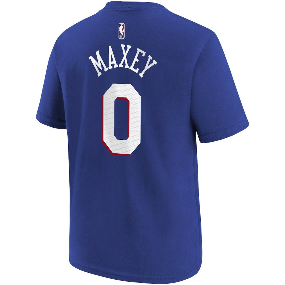 NBA Tyrese Maxey Philadelphia 76ers Youth Icon Name & Number T-Shirt