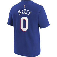 NBA Tyrese Maxey Philadelphia 76ers Youth Icon Name & Number T-Shirt